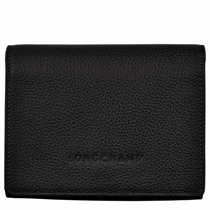 Men/Women Wallets | Longchamp Le Foulonné Wallet Black