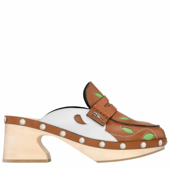 Women Sandals | Longchamp La Cigale Clogs Cognac