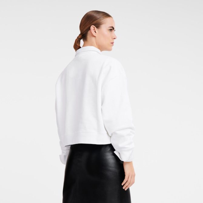 Women Tops & Blouses | Longchamp Sweatshirt White