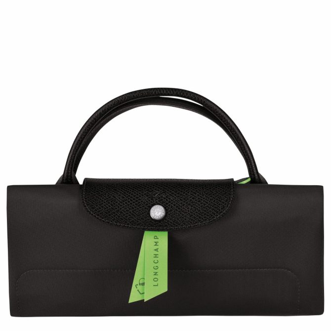 Women/Men Travel Bags | Longchamp Le Pliage Green M Travel Bag Black