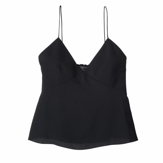 Women Tops & Blouses | Longchamp Thin Strap Top Black