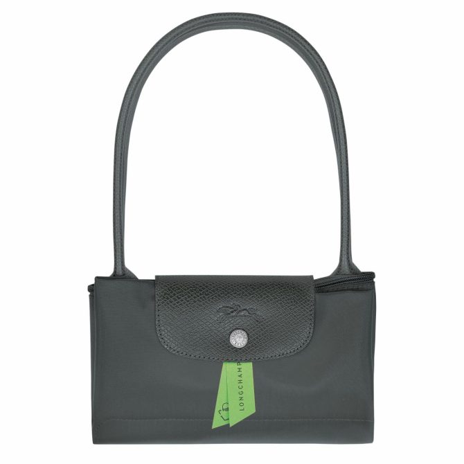 Women Shoulder Bags | Longchamp Le Pliage Green M Tote Bag Graphite