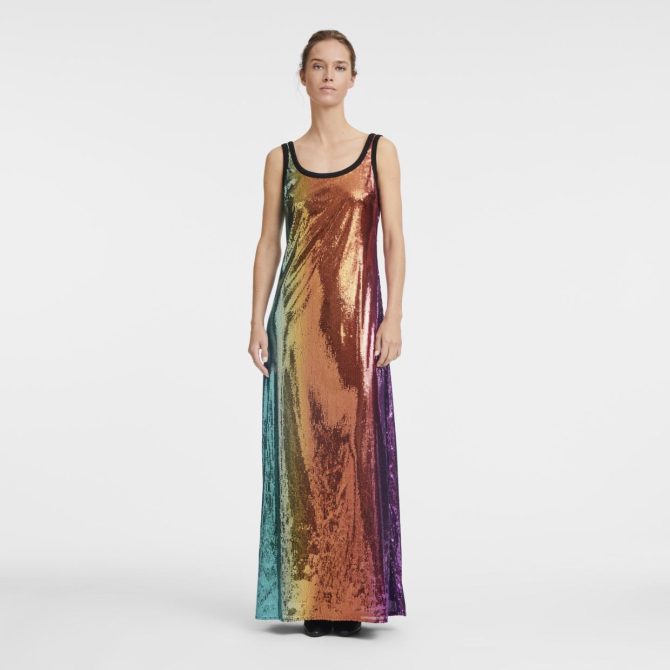 Women Dresses & Skirts | Longchamp Long Dress Multicolor