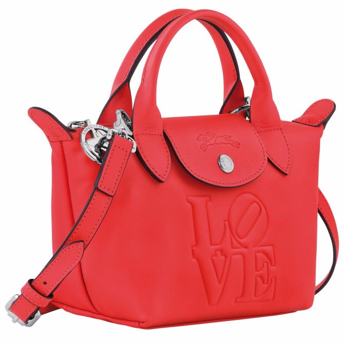 Men/Women Handbags | Longchamp Longchamp X Robert Indiana XS Handbag Red