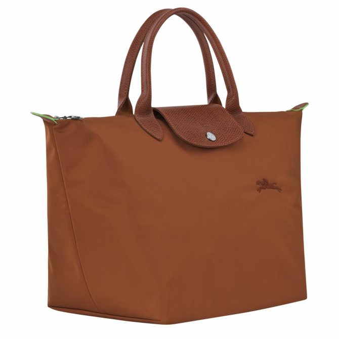 Women Handbags | Longchamp Le Pliage Green M Handbag Cognac