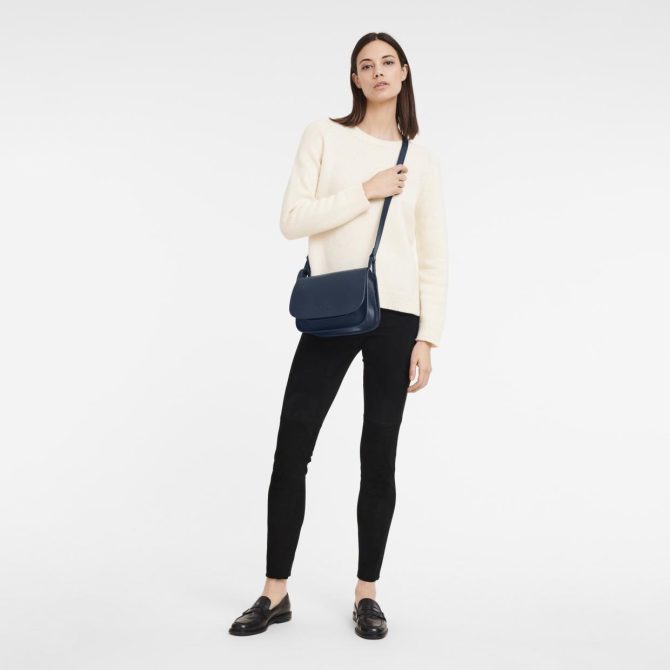 Women Crossbody Bags | Longchamp Le Foulonné M Crossbody Bag Navy