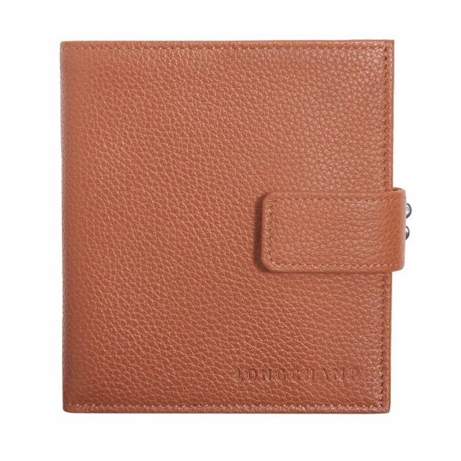 Women Leather Wallets | Longchamp Le Foulonné Compact Wallet Caramel