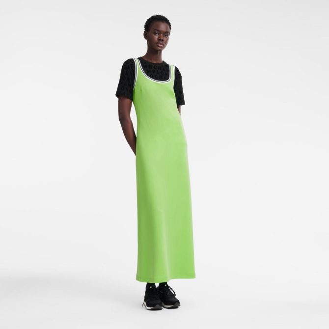 Women Dresses & Skirts | Longchamp Long Dress Green Light