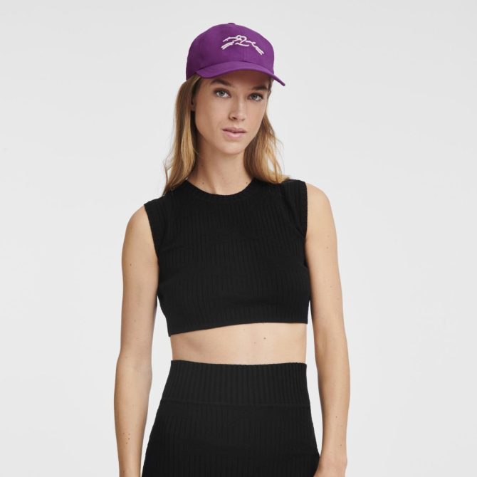 Women Caps & Hats | Longchamp Cap Violet