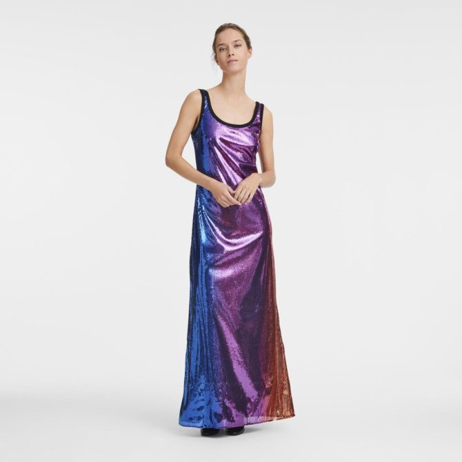 Women Dresses & Skirts | Longchamp Long Dress Multicolor