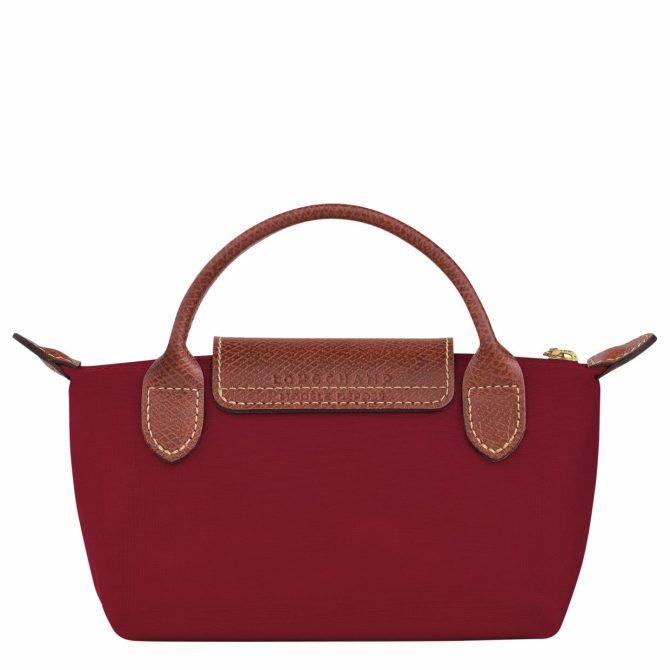 Men/Women Pouches & Cases | Longchamp Le Pliage Original Pouch With Handle Red