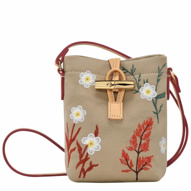 Women Crossbody Bags | Longchamp Le Roseau XS Crossbody Bag Oat