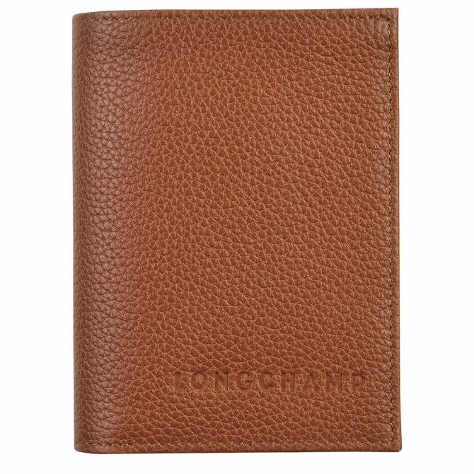 Women/Men Cardholders & Coin Purses | Longchamp Le Foulonné Card Holder Caramel