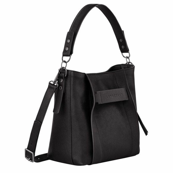 Women Crossbody Bags | Longchamp Longchamp 3D S Crossbody Bag Black