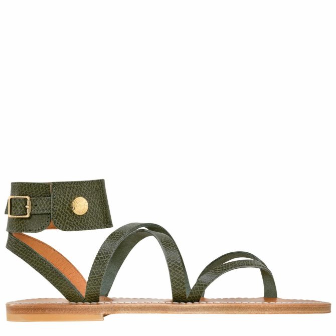 Women Sandals | Longchamp Longchamp X K.Jacques Sandals Forest