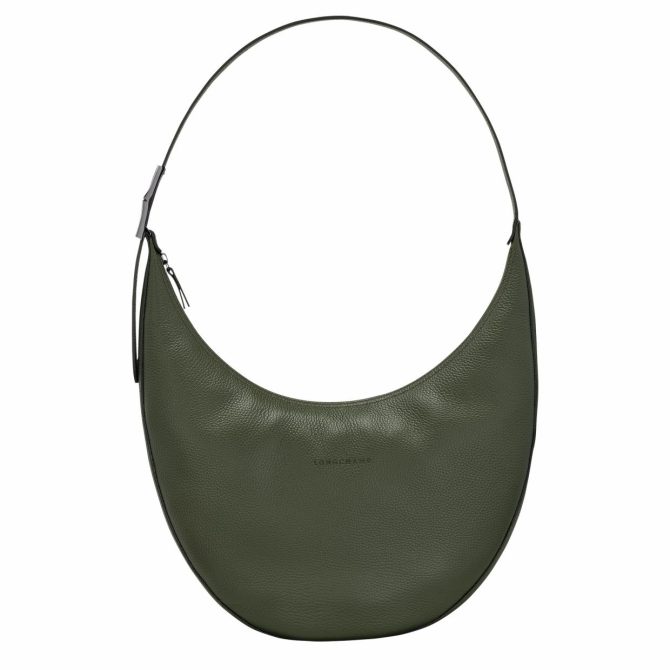 Women Shoulder Bags | Longchamp Le Roseau Essential L Crossbody Bag Khaki