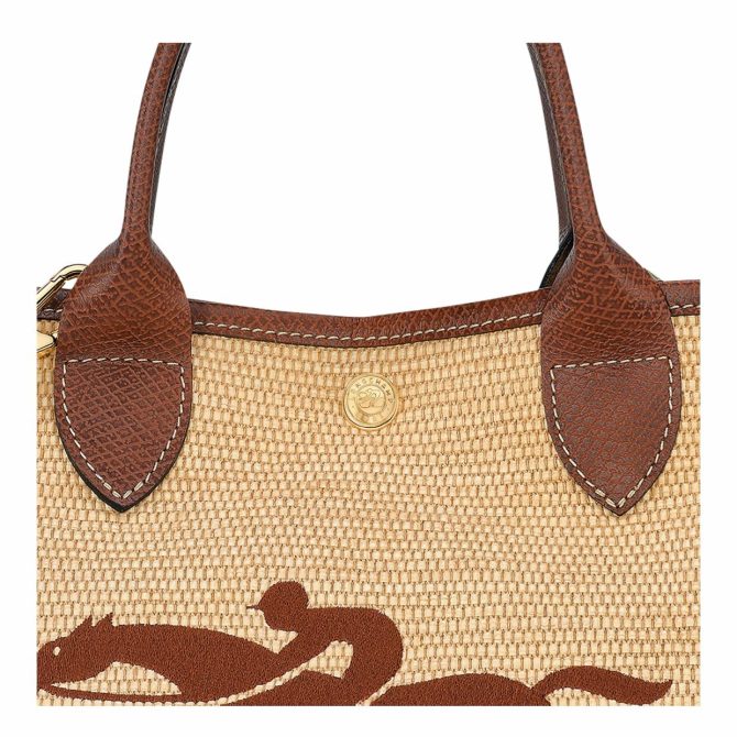 Women Handbags | Longchamp Le Panier Pliage S Basket Bag Brown