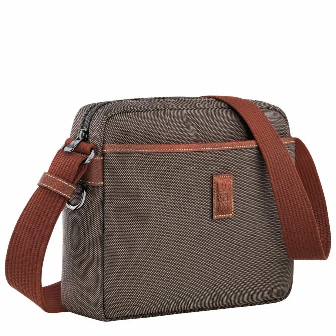 Men Crossbody Bags | Longchamp Boxford M Camera Bag Brown