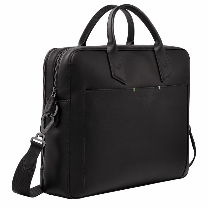 Men Briefcase | Longchamp Longchamp Sur Seine M Briefcase Black