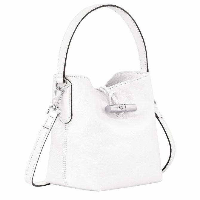 Women Crossbody Bags | Longchamp Le Roseau XS Bucket Bag White