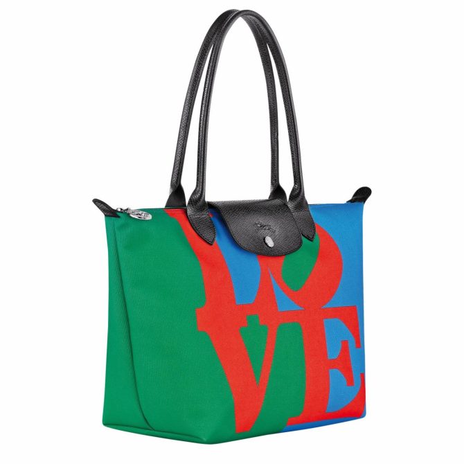 Women Shoulder Bags | Longchamp Longchamp X Robert Indiana M Tote Bag Red