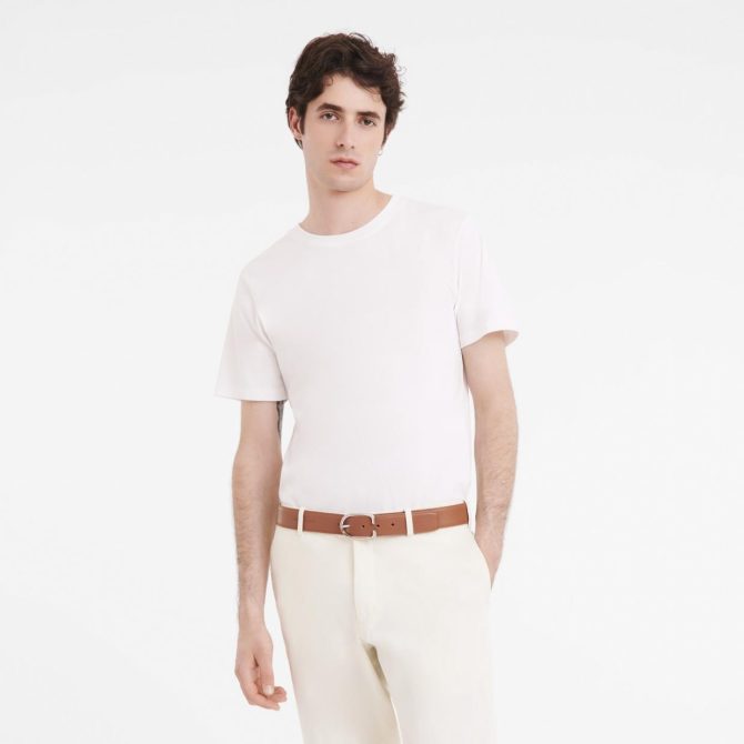 Men Belts | Longchamp Le Foulonné Men's Belt Caramel