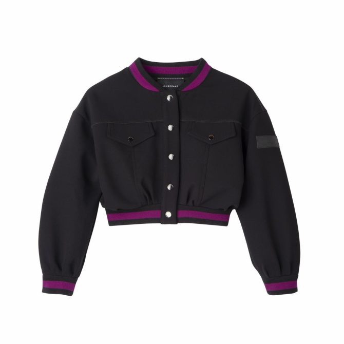 Women Coats & Jackets | Longchamp Short Jacket Black