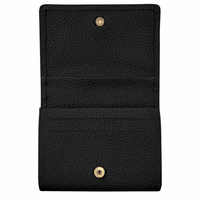 Men/Women Cardholders & Coin Purses | Longchamp Le Foulonné Coin Purse Black