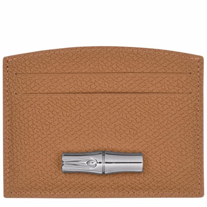 Women Cardholders & Coin Purses | Longchamp Le Roseau Card Holder Natural