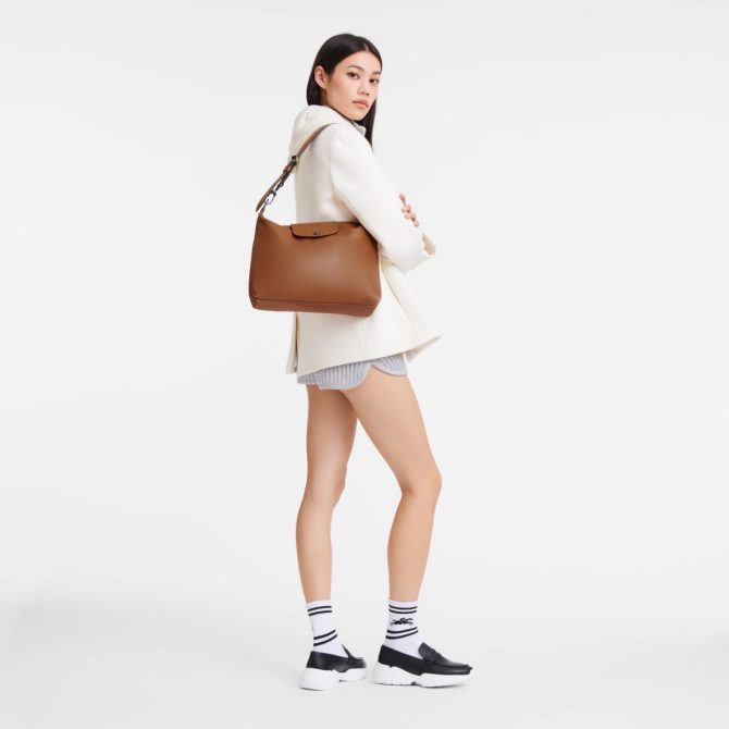 Women Shoulder Bags | Longchamp Le Pliage Xtra M Hobo Bag Cognac