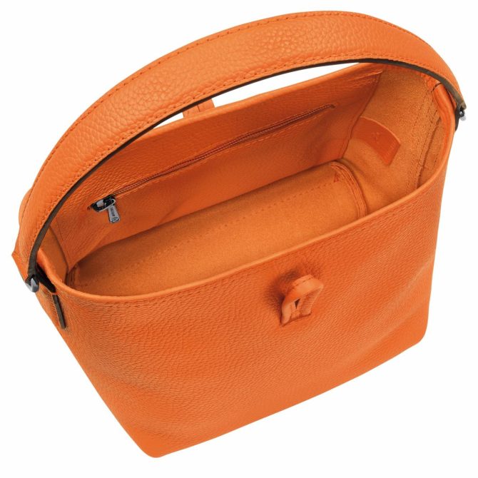 Women Crossbody Bags | Longchamp Le Roseau Essential XS Bucket Bag Orange