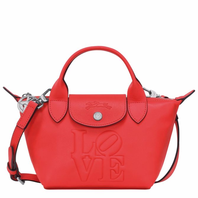 Men/Women Handbags | Longchamp Longchamp X Robert Indiana XS Handbag Red