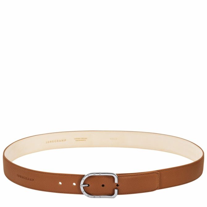 Men Belts | Longchamp Le Foulonné Men's Belt Caramel