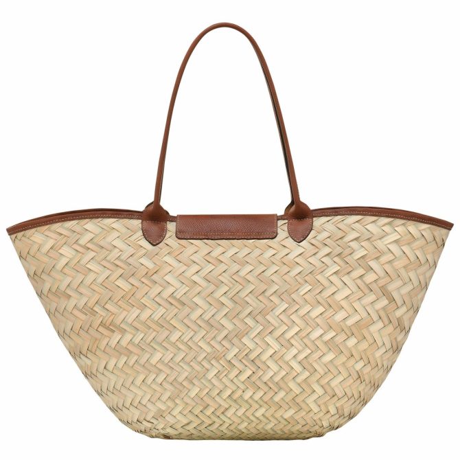 Women Handbags | Longchamp Le Panier Pliage XL Basket Bag Brown