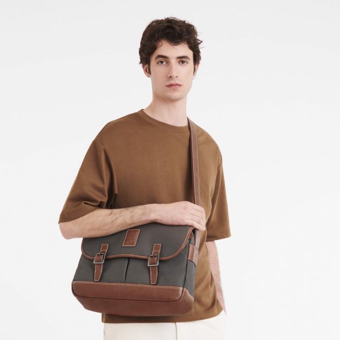 Men Crossbody Bags | Longchamp Boxford L Crossbody Bag Brown