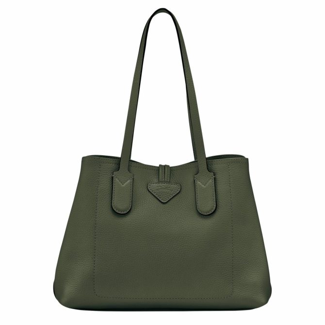 Women Shoulder Bags | Longchamp Le Roseau Essential M Tote Bag Khaki