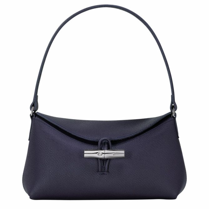 Women Shoulder Bags | Longchamp Le Roseau S Hobo Bag Bilberry