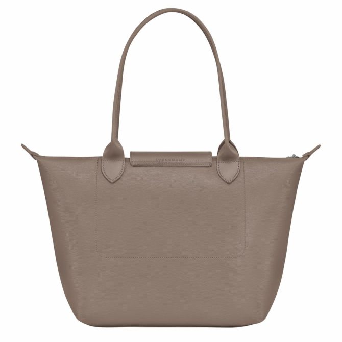 Women Shoulder Bags | Longchamp Le Pliage City M Tote Bag Taupe