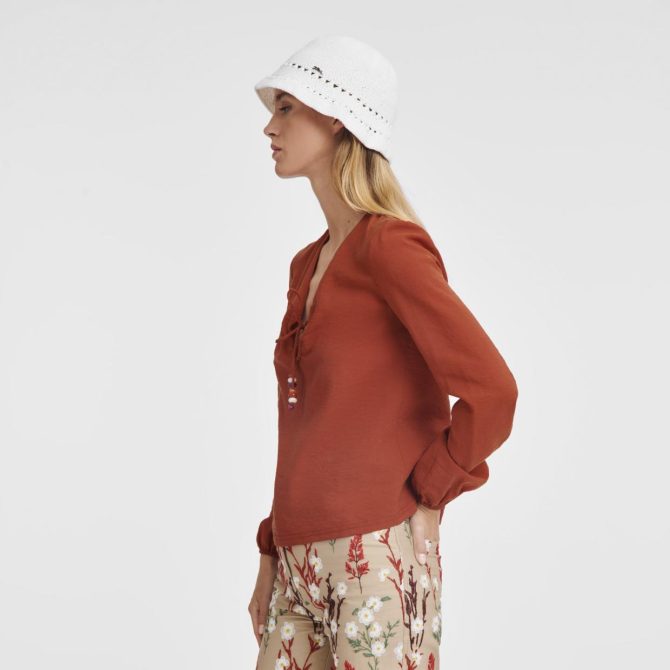 Women Caps & Hats | Longchamp Hat Ecru