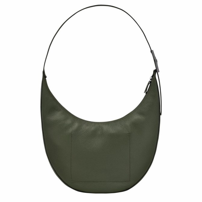 Women Shoulder Bags | Longchamp Le Roseau Essential L Crossbody Bag Khaki