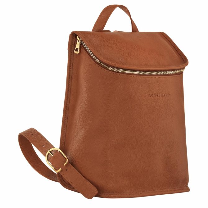 Women Backpacks | Longchamp Le Foulonné Backpack Caramel