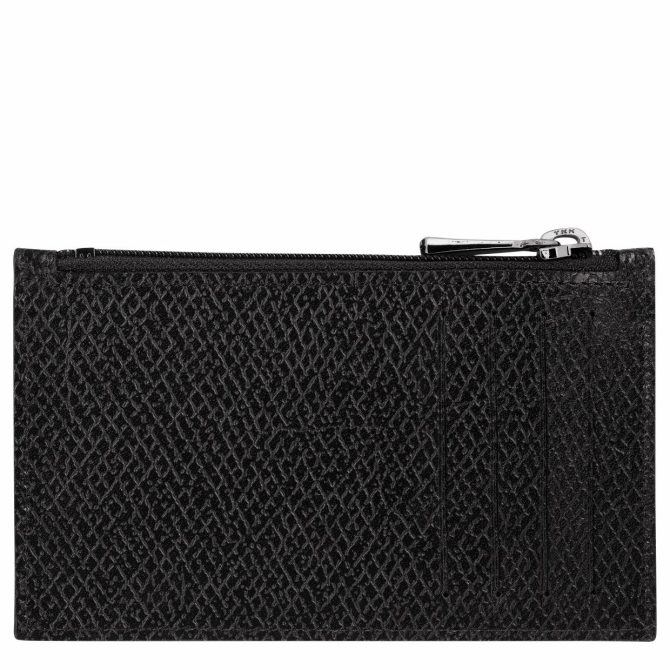 Women/Men Cardholders & Coin Purses | Longchamp Le Roseau Essential Coin Purse Black