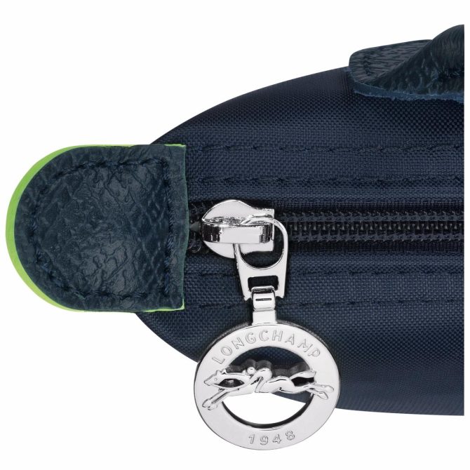 Men/Women Pouches & Cases | Longchamp Le Pliage Green Pouch With Handle Navy