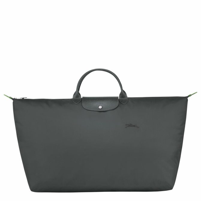 Women/Men Travel Bags | Longchamp Le Pliage Green M Travel Bag Graphite