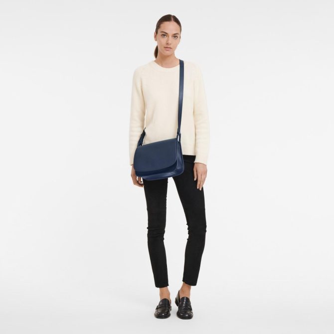 Women Crossbody Bags | Longchamp Le Foulonné M Crossbody Bag Navy