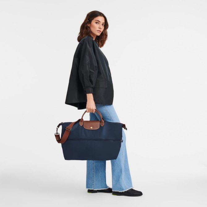 Women/Men Travel Bags | Longchamp Le Pliage Original Travel Bag Expandable Navy