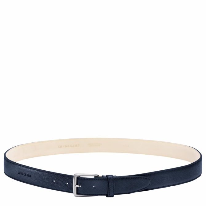 Men Belts | Longchamp Le Foulonné Men's Belt Navy