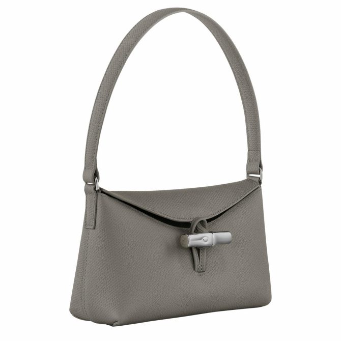 Women Shoulder Bags | Longchamp Le Roseau S Hobo Bag Turtledove