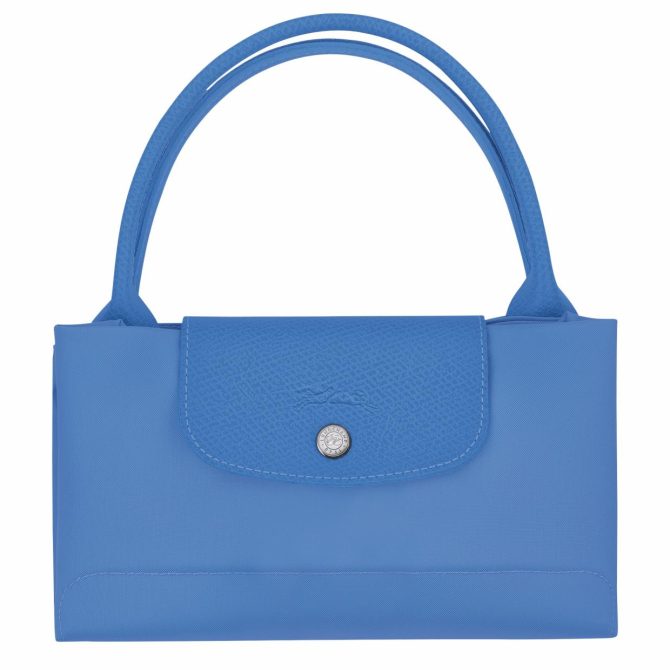 Women Handbags | Longchamp Le Pliage Green M Handbag Cornflower