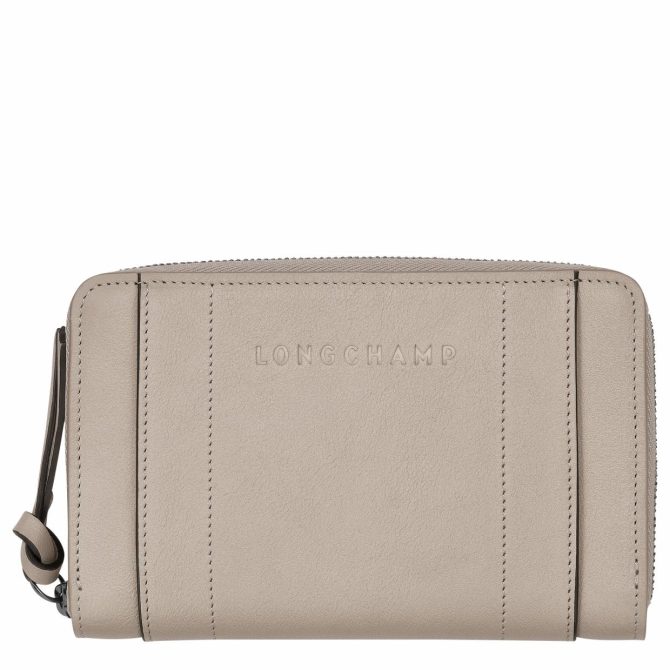 Women Leather Wallets | Longchamp Longchamp 3D Wallet Clay